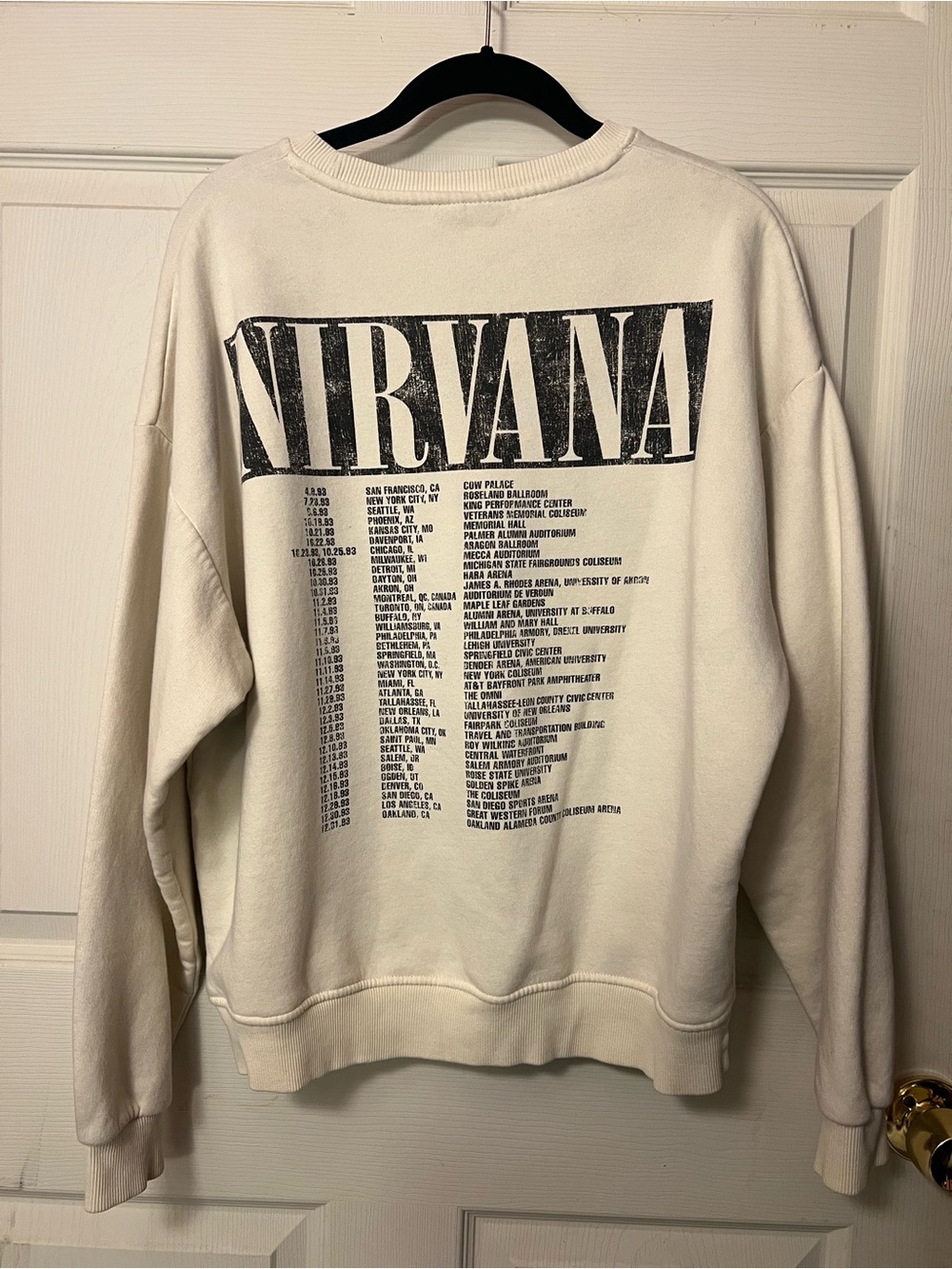 NIRVANA Off-White Crewneck Sweatshirt - Picture 2 of 7